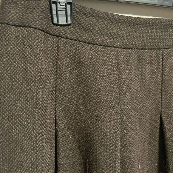 Ann Taylor LOFT- Brown Tweed Embroidered Hemline Women’s Lined Skirt, Size 10 - Picture 4 of 11